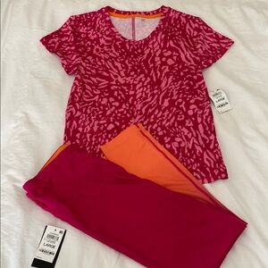 Ideology Pink and Orange Activewear Set